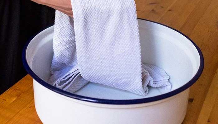 Отбеливание белого махрового полотенца в домашних условиях