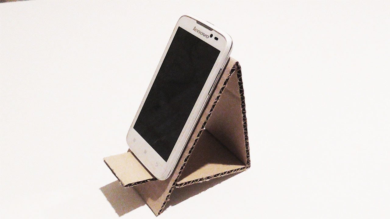 Сделай сам: подставка для телефона из картона