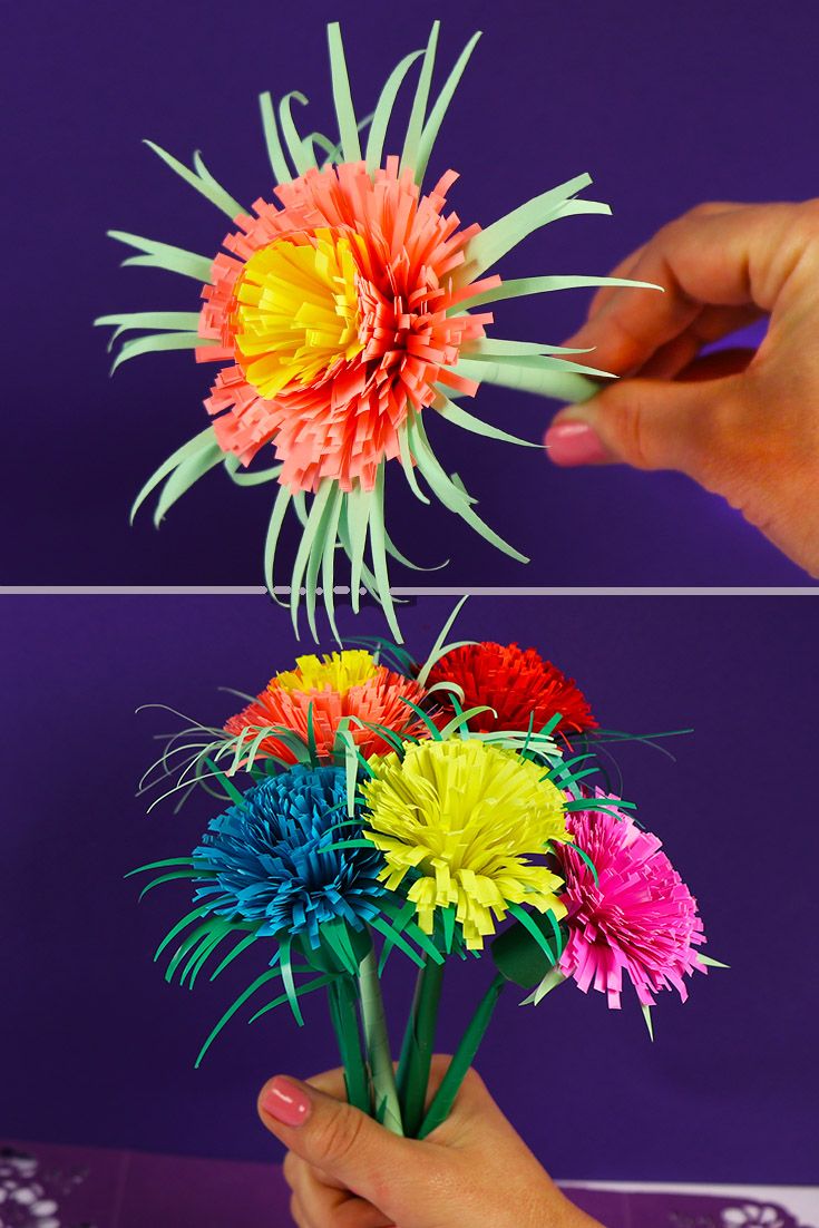 Сделайте свой букет: изготовление цветов из бумаги