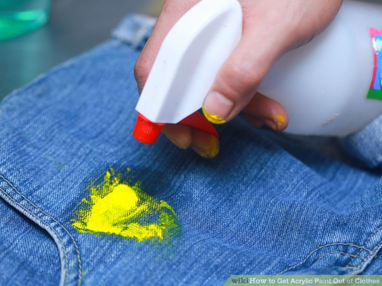 Удаление акриловой краски с одежды: эффективно и легко