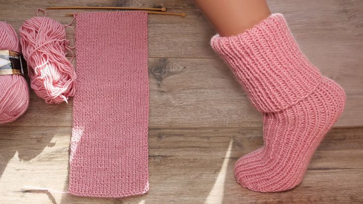 Вязание носков на 2 спицах: простой способ для новичков